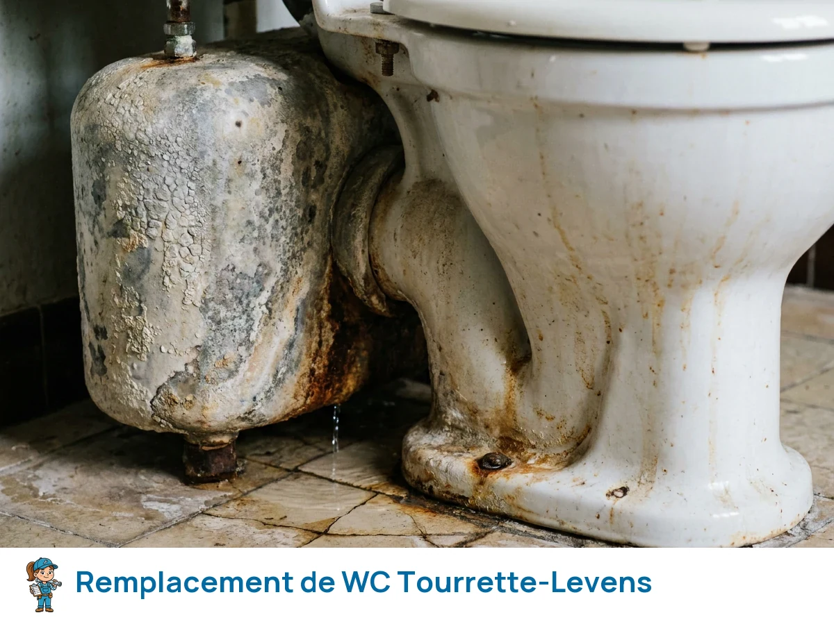 Remplacement de WC à Tourrette-Levens
