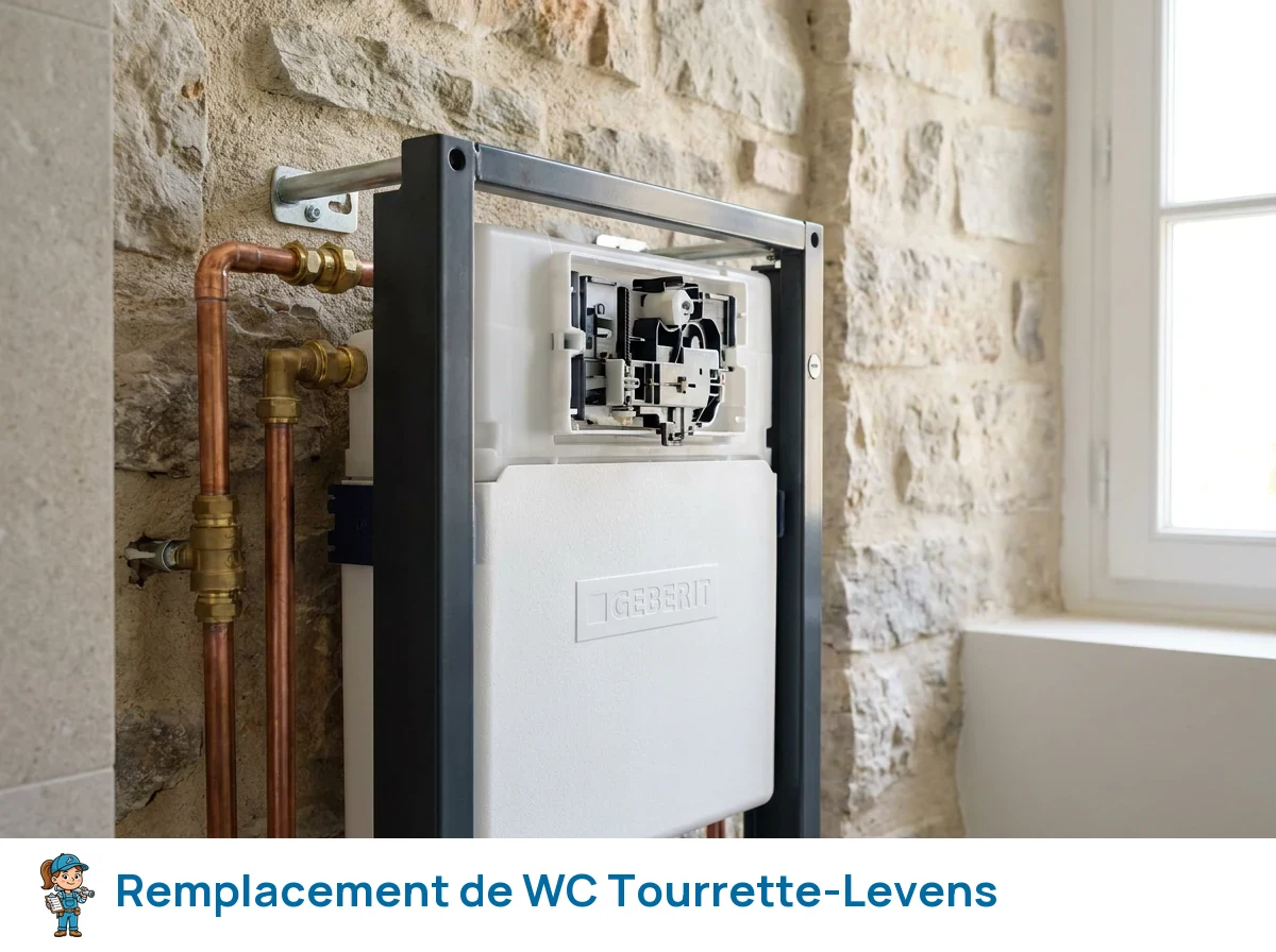Remplacement de WC à Tourrette-Levens